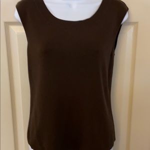 Loft Brown Sleeveless Sweater